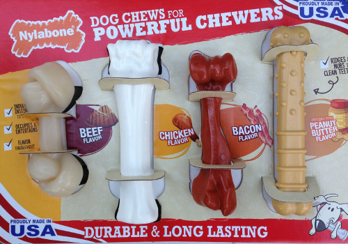 A popular multipack of Nylabone toys