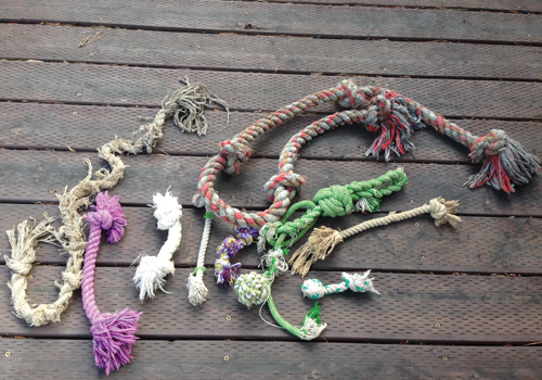 knotted rope toys